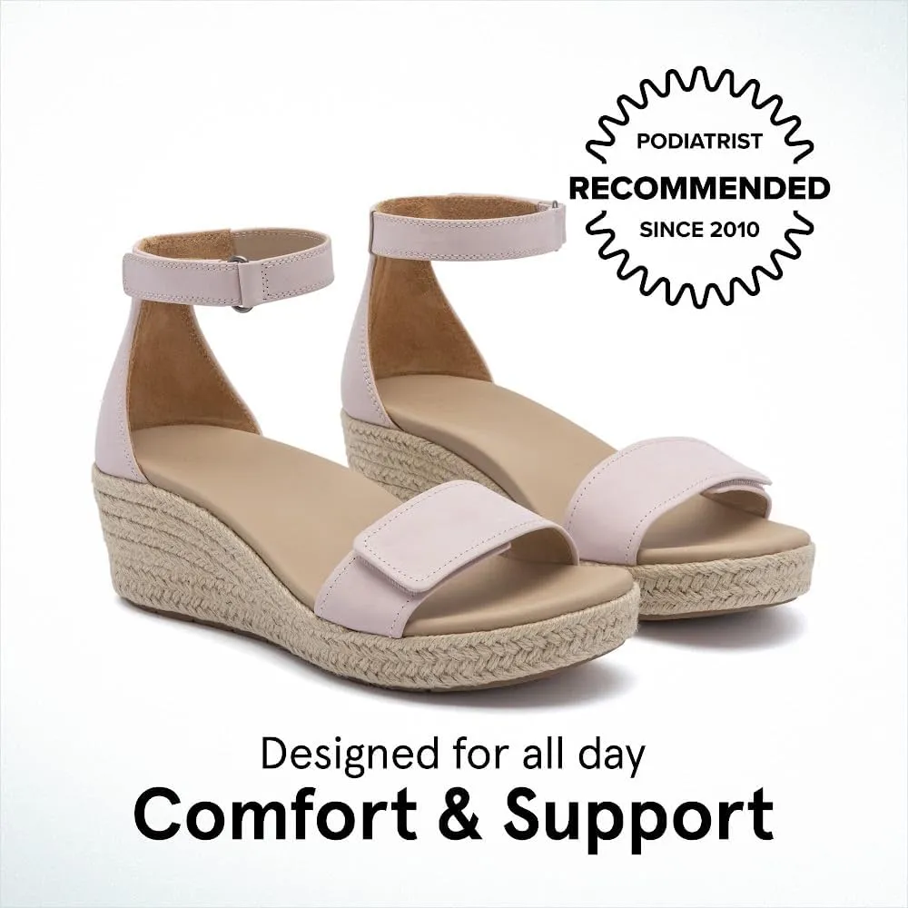 ABEO Riviera Ankle Sandals For Women | Arch Support Sandals Women's | Wedge Sandals For Women | Built-In Orthotic Insole