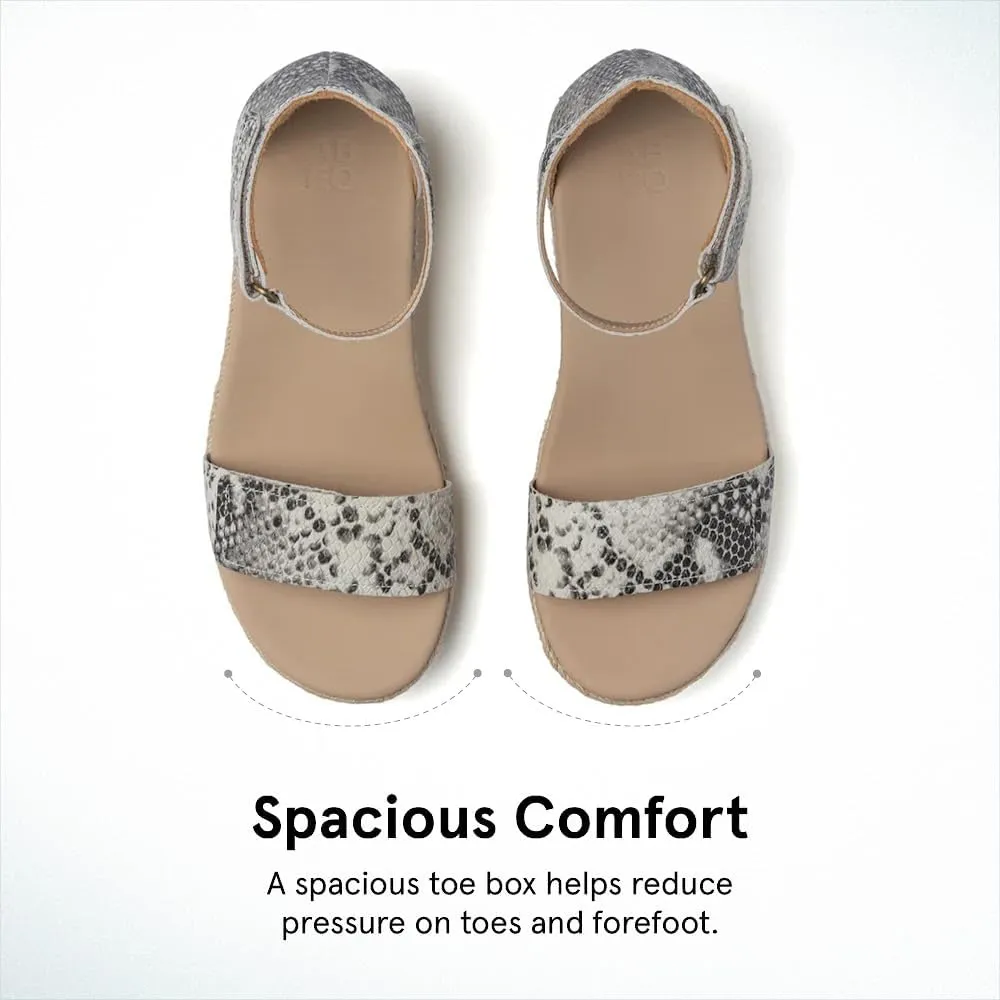 ABEO Riviera Ankle Sandals For Women | Arch Support Sandals Women's | Wedge Sandals For Women | Built-In Orthotic Insole