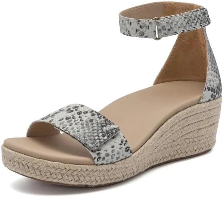 ABEO Riviera Ankle Sandals For Women | Arch Support Sandals Women's | Wedge Sandals For Women | Built-In Orthotic Insole