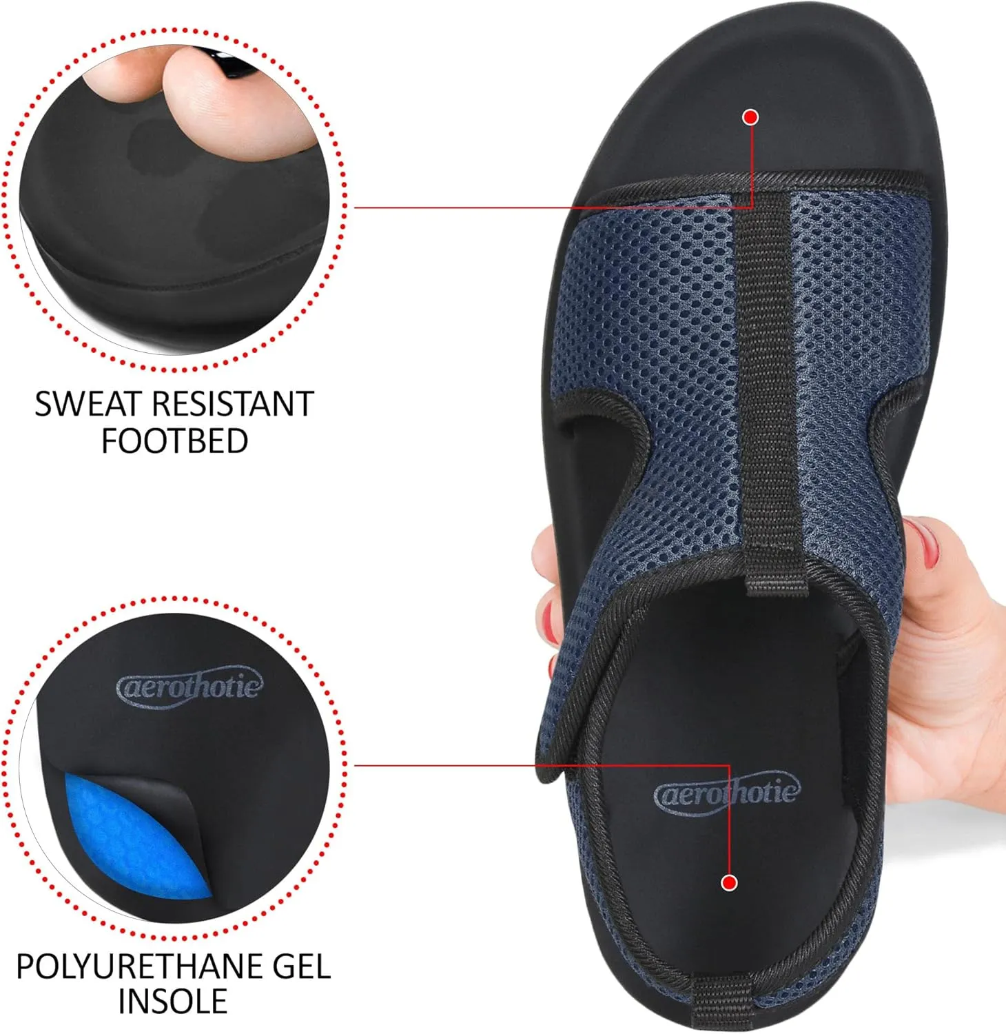 AEROTHOTIC Hiking Darin Women’s Summer Comfort Back Strap Sandals