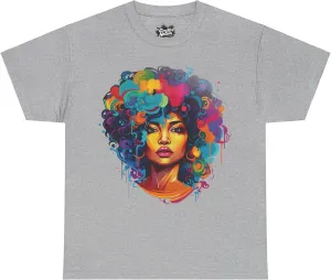 Afro Sneaker Shirt - Unisex Tee to Match Sneakers | Mom Gift, Girlfriend Present | Vibrant Streetwear for Kicks