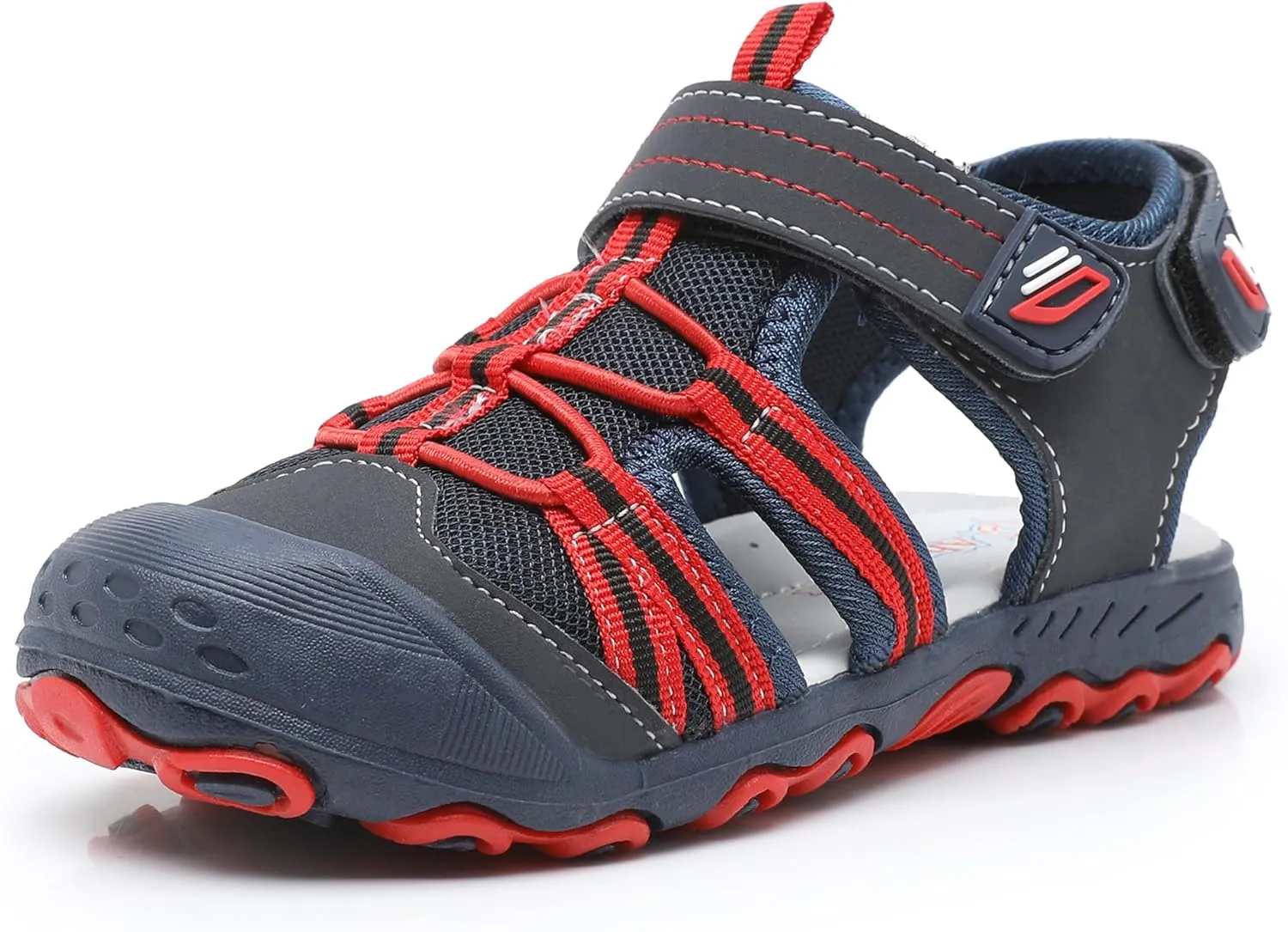 Ahannie Boys Girls Outdoor Sport Sandals,Kids Closed Toe Beach Sandals, Toddler Summer Shoes