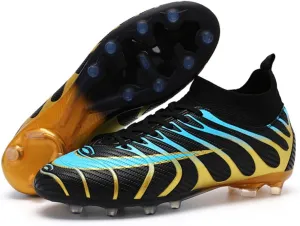 ailishabroy Mens Soccer Cleats Outdoor Spikes: Unisex Football Shoes Indoor Turf