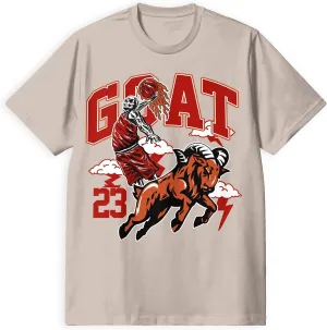 AJ 4 Brick by Brick 4s Shirt, Goat 23, Shirts Match Sneakers 2D Sand Sneaker T-Shirt Tee