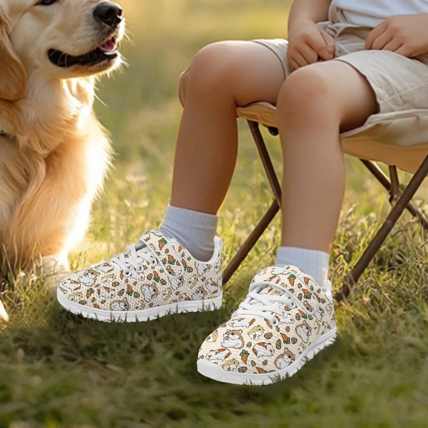 Animal Pattern Running Shoes Boys Girls Sneakers Walking Shoes Fashion Design Single Buckle Tennis Shoes Breathable Lightweight Ideal for Kids