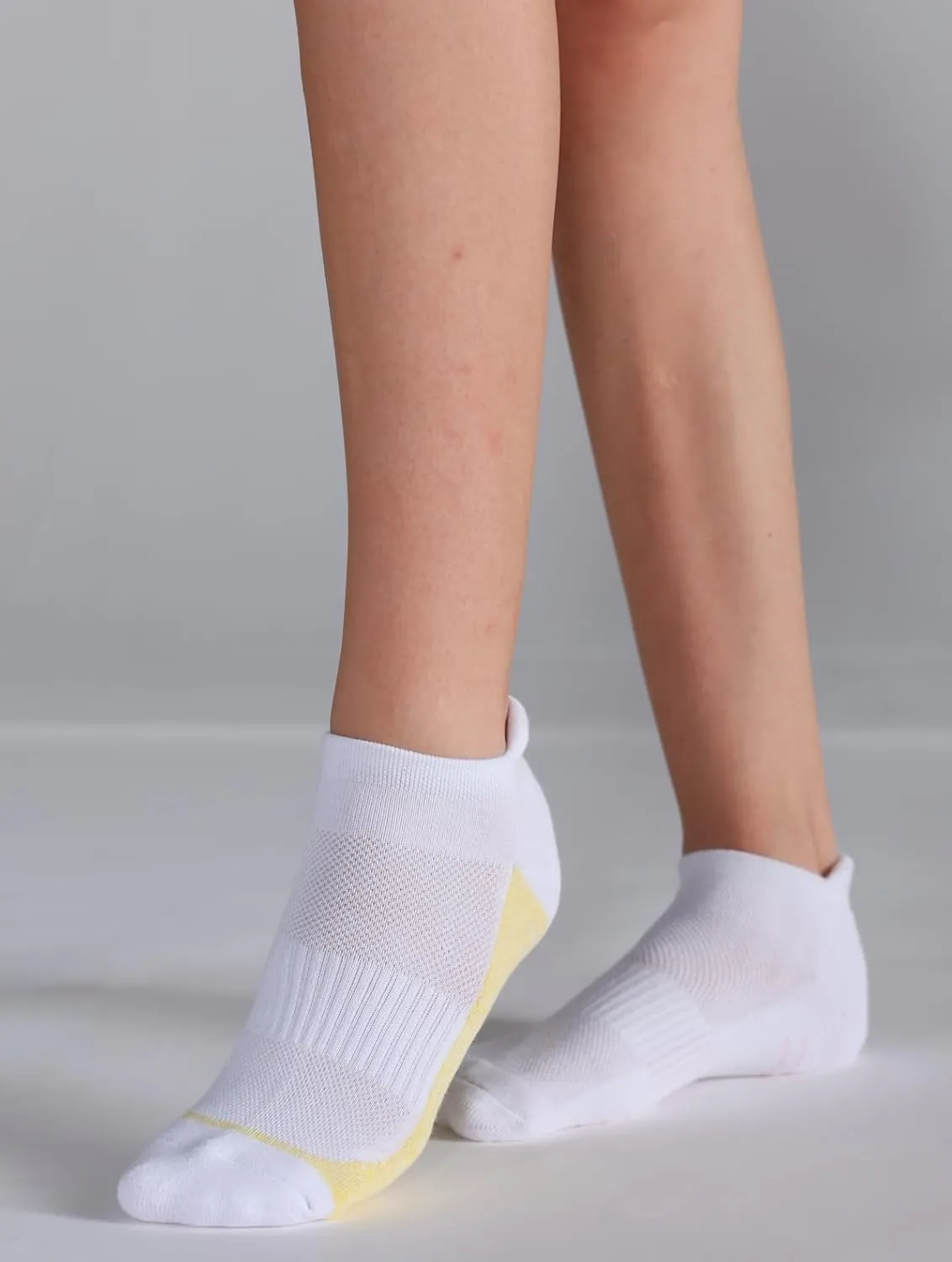 Ankle Socks Women Athletic No Show Socks Running Comfort Cushioned 5-Pairs
