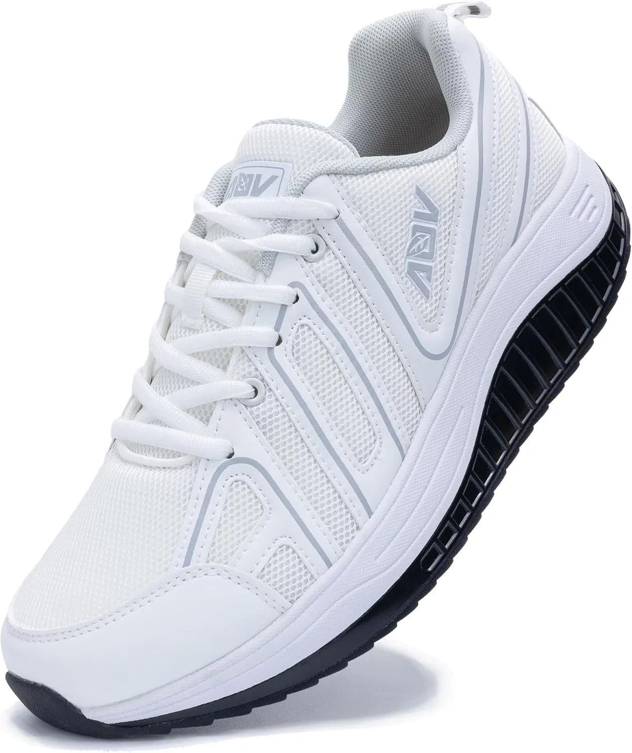 AOV Men's Walking Shoes Arch Support Plantar Fasciitis Sneakers Orthotic Fashion Tennis Sneakers for Gym Workout