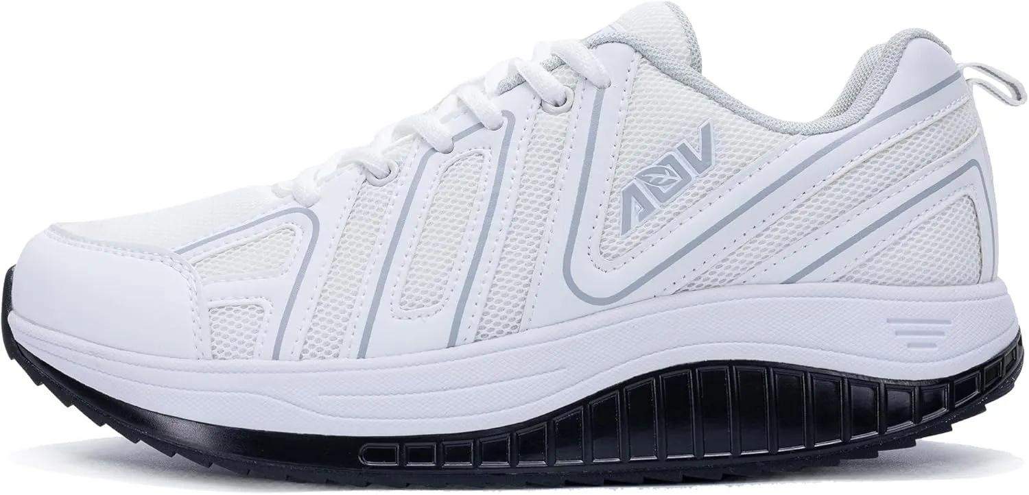 AOV Men's Walking Shoes Arch Support Plantar Fasciitis Sneakers Orthotic Fashion Tennis Sneakers for Gym Workout