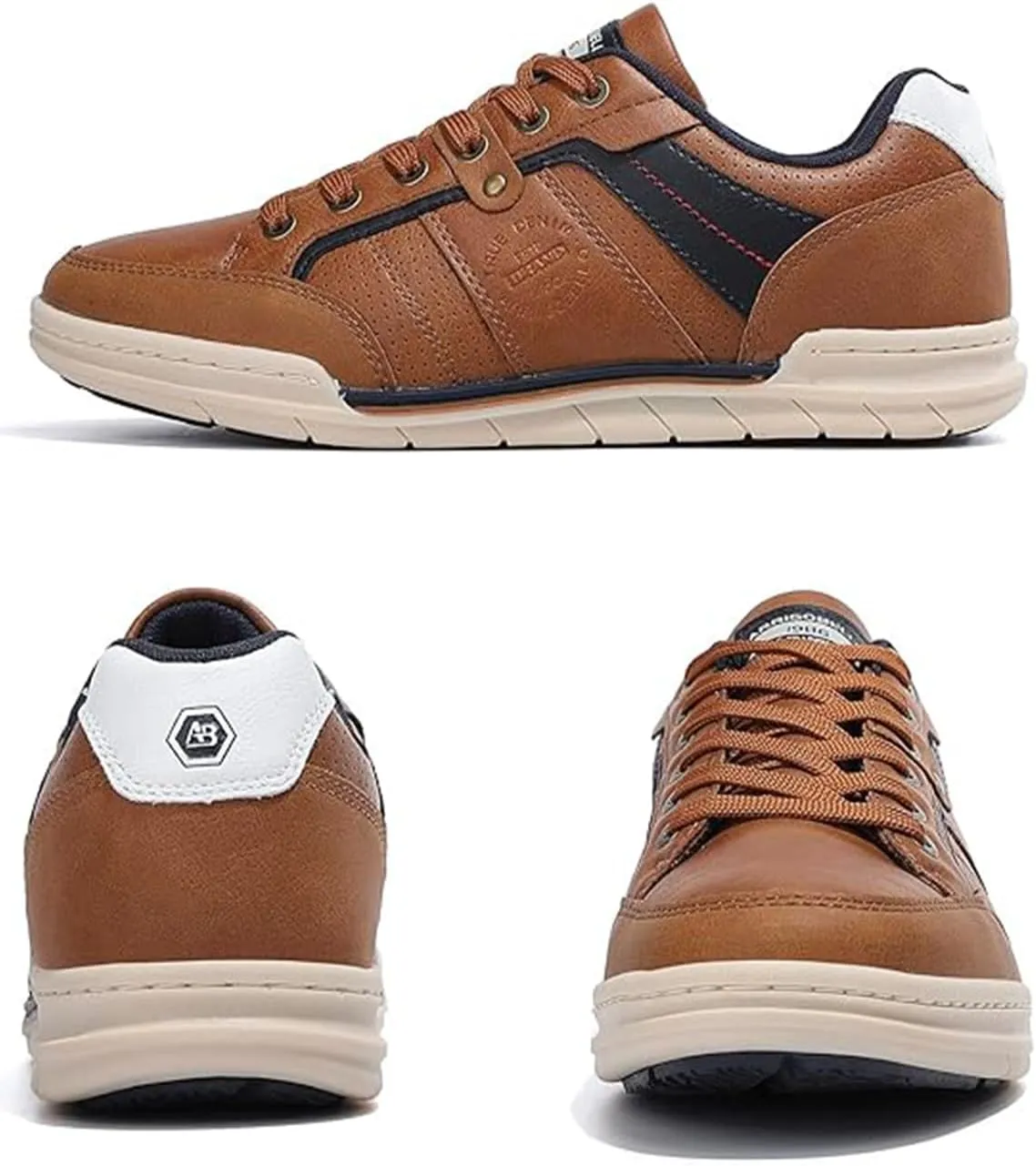ARRIGO BELLO Mens Casual Shoes Fashion Sneakers Breathable Comfort Classic Lace-Up Low Top Walking Shoes