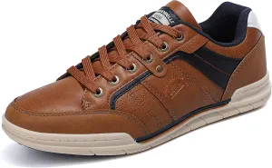 ARRIGO BELLO Mens Casual Shoes Fashion Sneakers Breathable Comfort Classic Lace-Up Low Top Walking Shoes