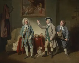 ARTSLSBS Famous Canvas Painting Artwors Canvas Picture Beard and Dunstall in Isaac Bickerstaffes Love in a Village by Johan Joseph Zoffany Portrait On Canvas for Home Decor 60x90cm