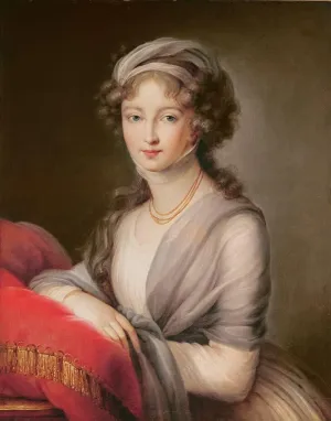 ARTSLSBS Famous Wall Art Picture Artworks Prints the Grand Duchess Elizabeth Alexeievna by Elisabeth Louise Vigee Lebrun Animal Painting for Home Decor 60x90cm