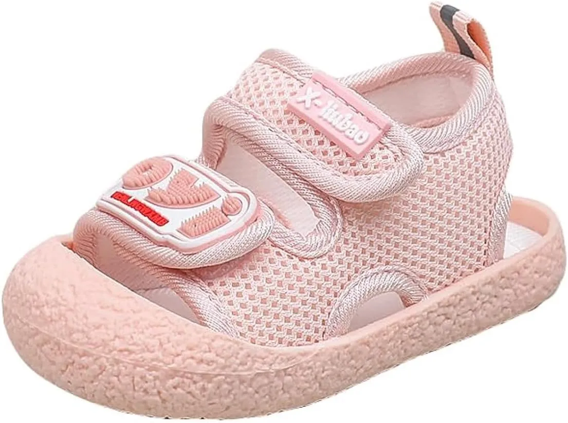 Baby Summer Sandals Breathable Mesh Rubber Sole Non-Slip Outdoor Shoes for Boys and Girls 9-30 Months