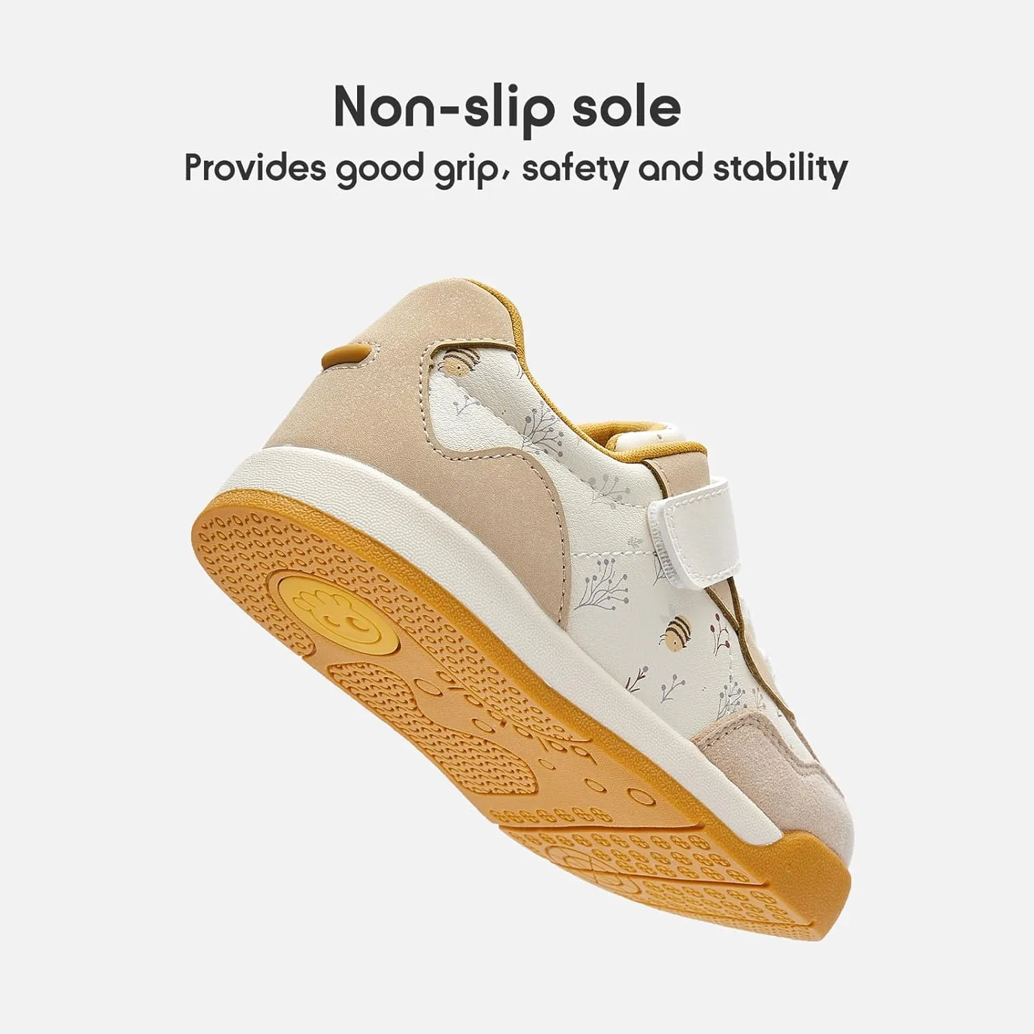 Balabala Toddler Shoes Little Girls Boys Sneakers Kids Wide Barefoot Shoes Baby Cute Walking Shoes Non-Slip Soft Comfortable
