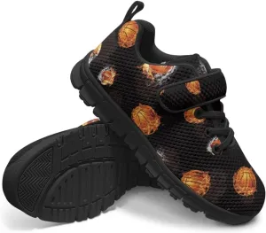 Ball Print Sport Athletic Shoes for Girls Boys Fashion Tennis Sneakers Running Walking Sneaker