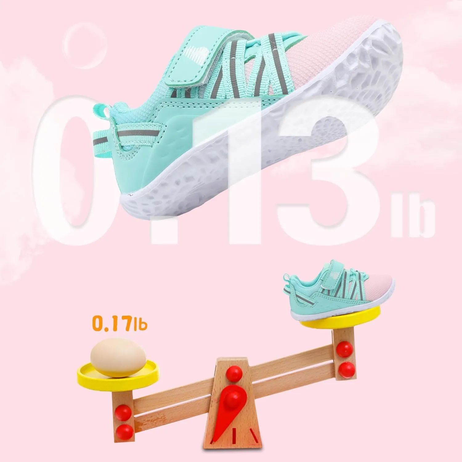 BARERUN Baby Sneakers Toddler Shoes Soft Anti-Slip Sole Newborn First Walkers Infant Toddler Breathable Athletic Running Shoes