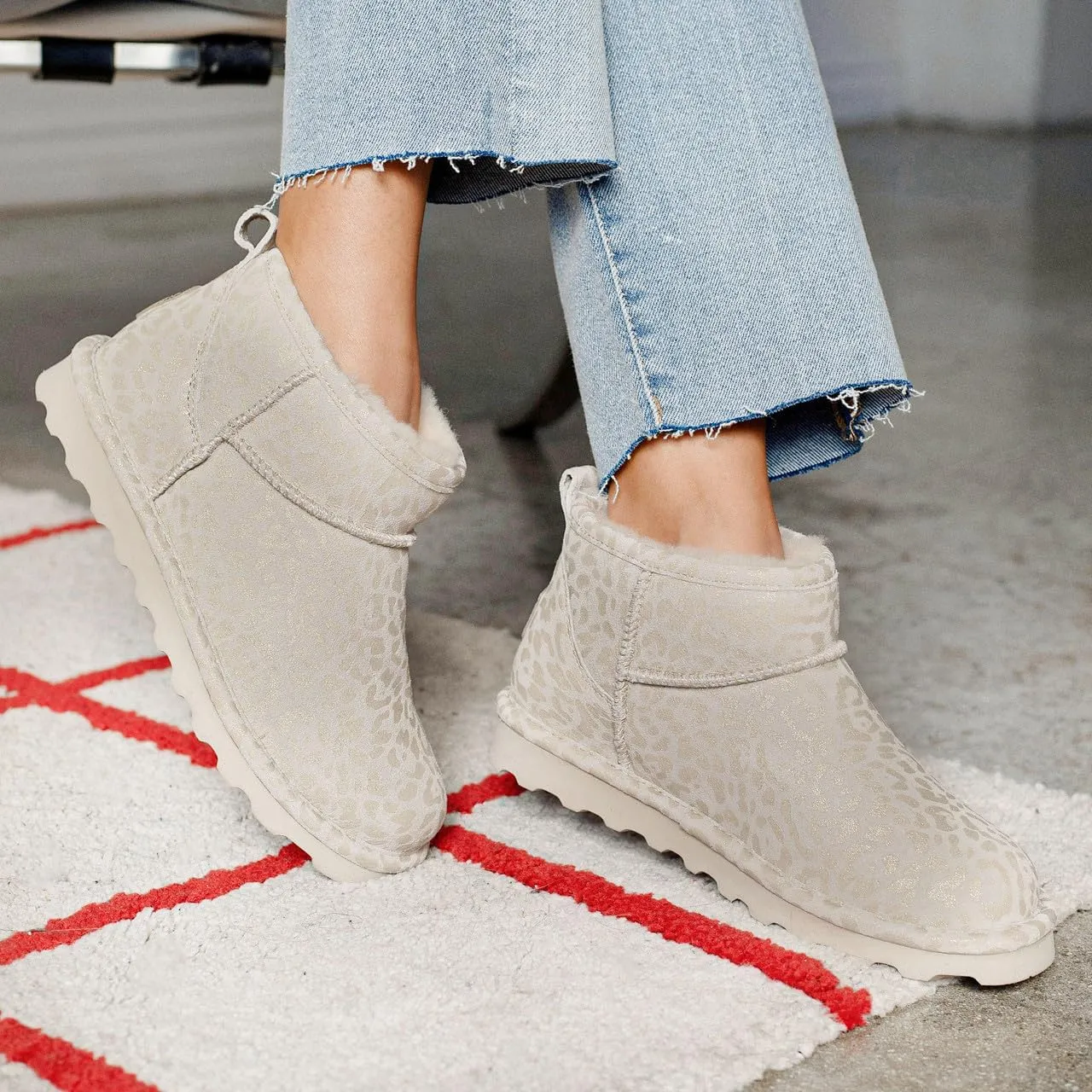 BEARPAW Women's Shorty Exotic Boot | Women's Ankle Boot | Comfortable Winter Boot