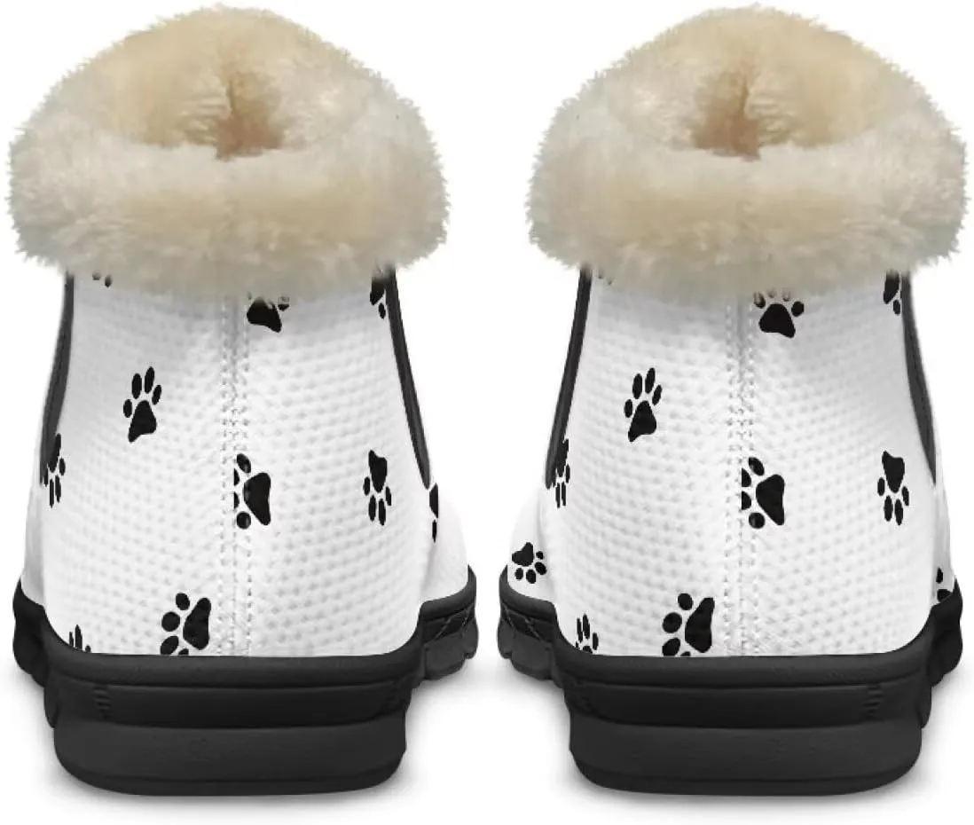 Binienty Womens Winter Boots Fuzzy Warm Snow Boots Ankle Booties Mens Barefoot Boots