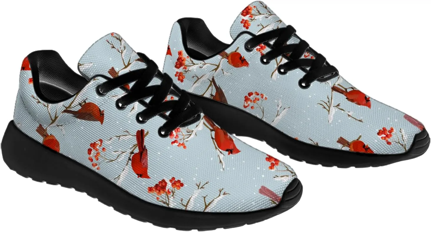 Bird Print Shoes for Men Women Lightweight Comfort Running Tennis Walking Sneakers Bird Lover Gifts for Him Her