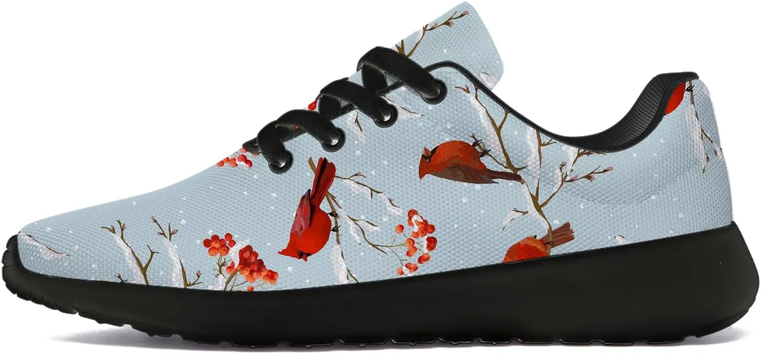 Bird Print Shoes for Men Women Lightweight Comfort Running Tennis Walking Sneakers Bird Lover Gifts for Him Her