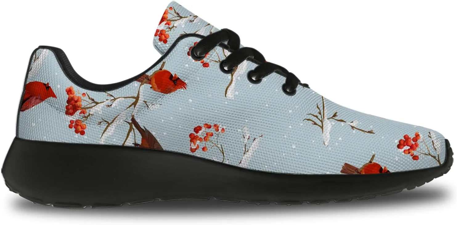 Bird Print Shoes for Men Women Lightweight Comfort Running Tennis Walking Sneakers Bird Lover Gifts for Him Her
