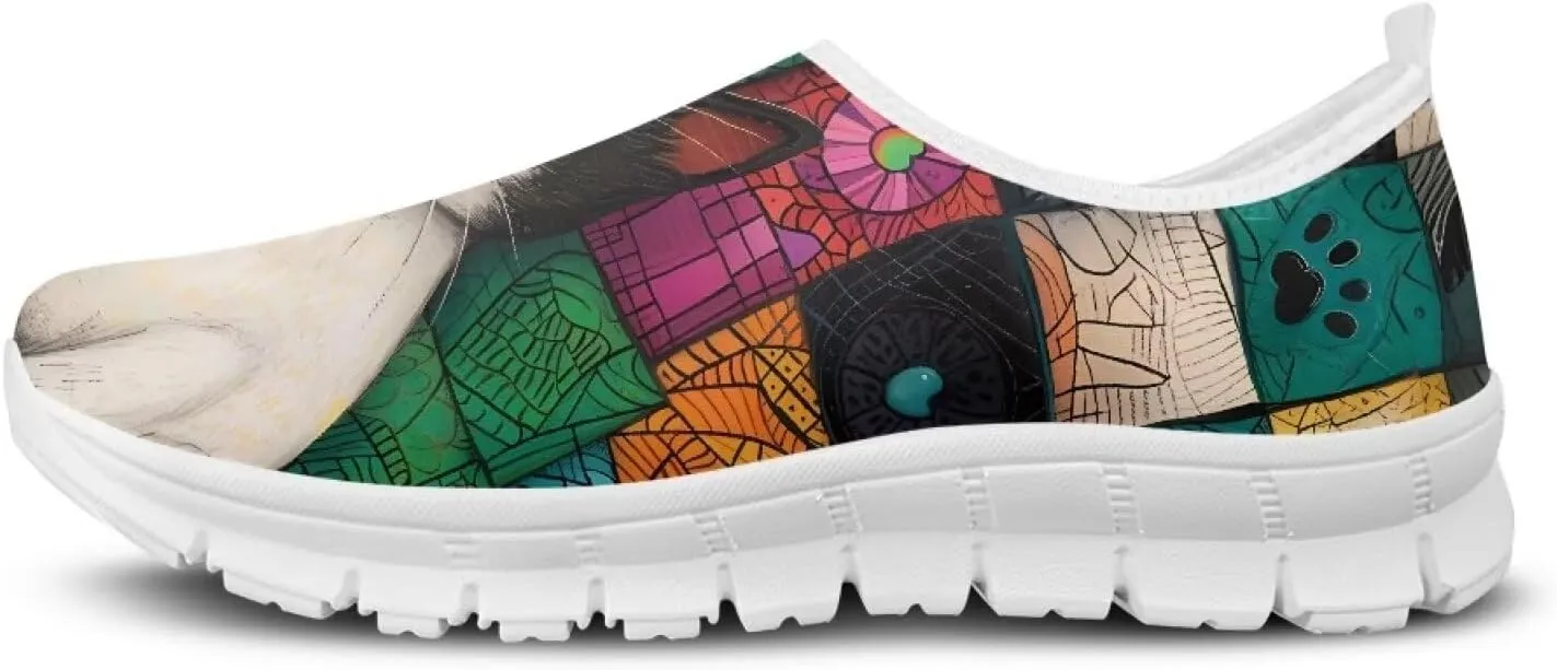 Biyejit Women's Breathable Shoes Comfortable Walking Sneakers Wide Fit Go Walk Slip on Loafers Tennis Soft Summer Shoes