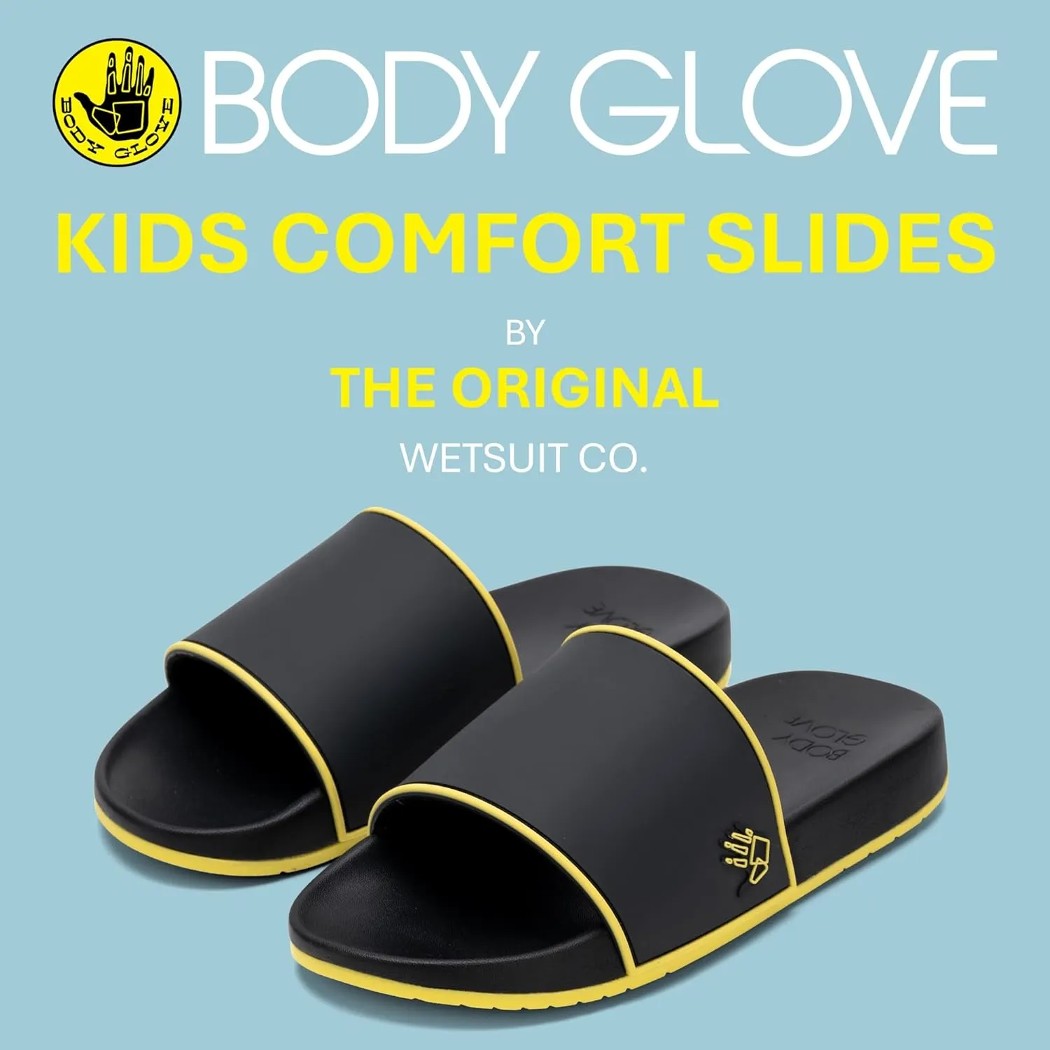 Body Glove Kids Slides, Slide Sandals for Boys and Girls