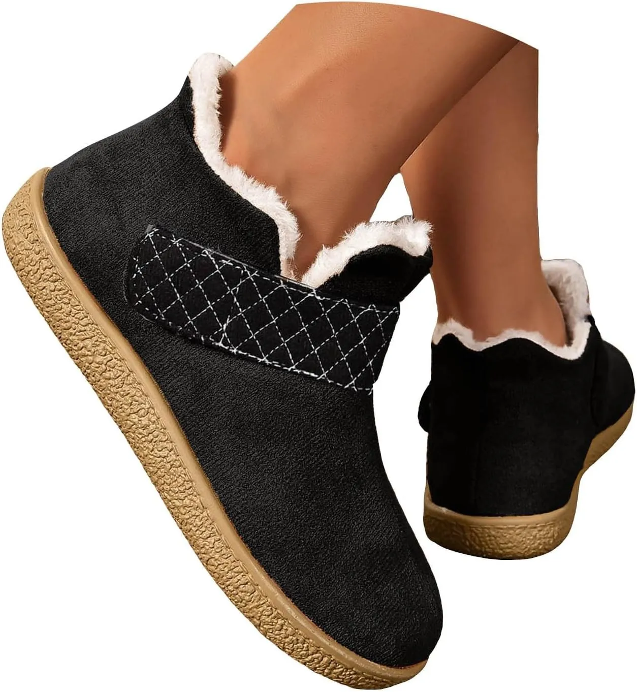 Boots for Women, Women's Ankle Boots Moccasin Boots Ladies Warm Winter Indoor Outdoor House Shoes With Memory Foam