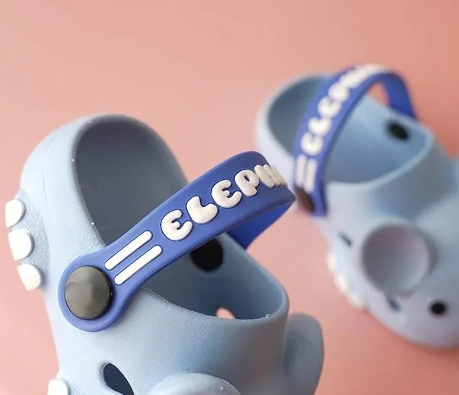 Boys and Girls Elephant Slippers | Non-Slip, Wear-Resistant, Poolside or Water Activities | Clogs for kids - Soft Rubber Sandals