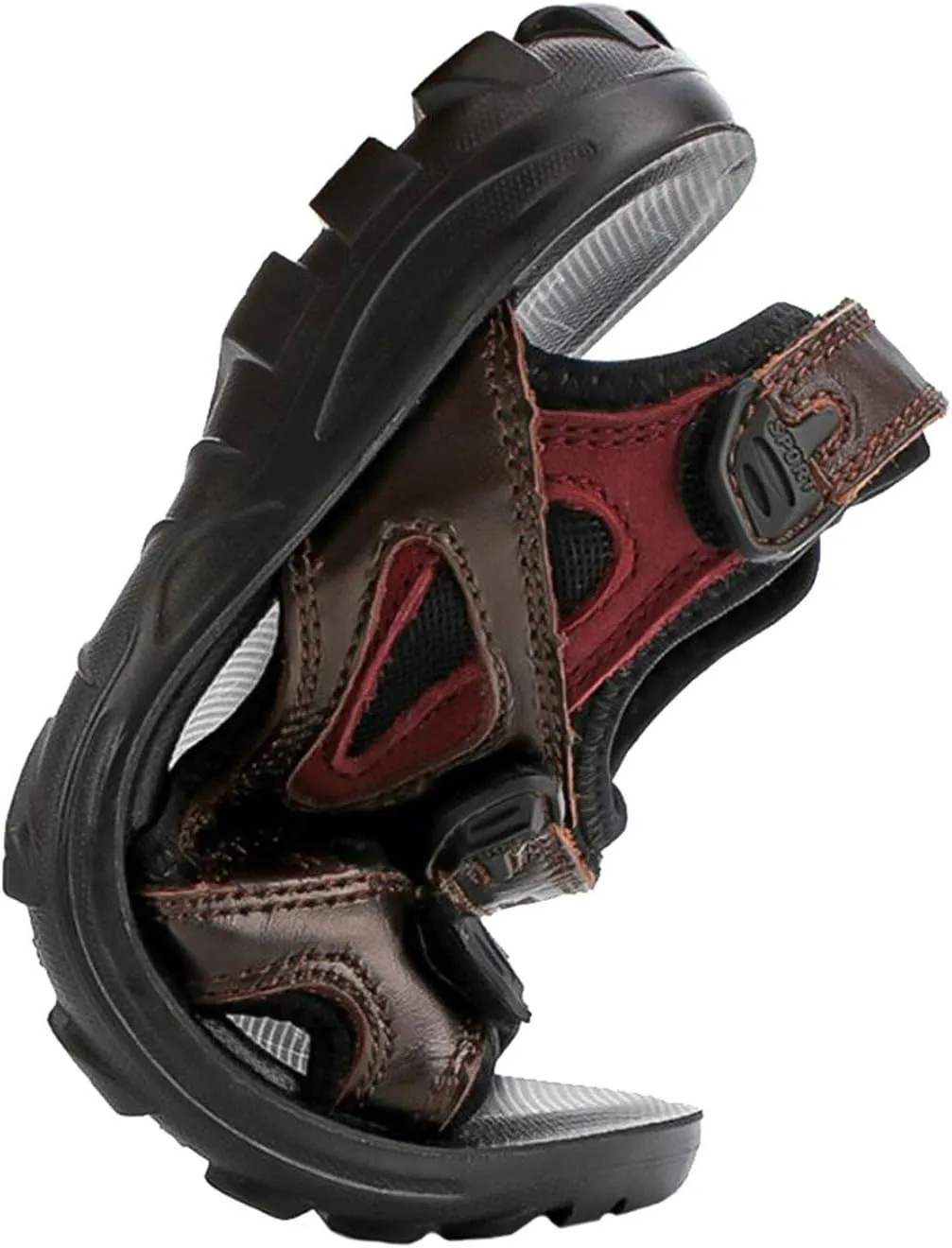 Boys Girls Leather Outdoor Adventure Seeker Hiking Snadals Adjustable Strap Sandbeach Sandals