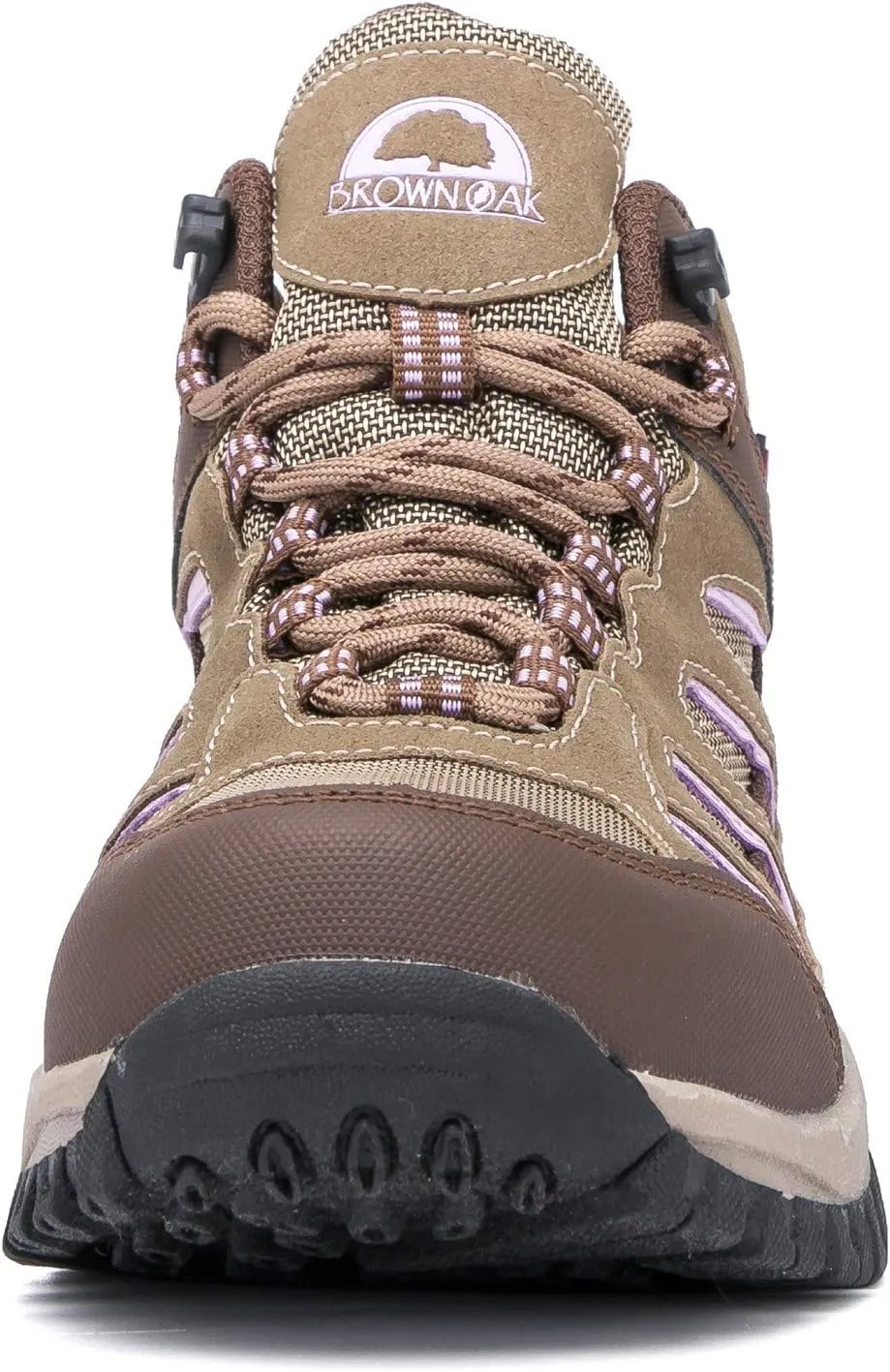 Brown Oak Womens Waterproof Outdoor Casual Trekking Camping Backpacking Shoes Work Hiking Boots