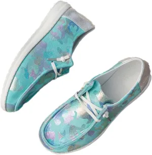 Canvas Sneakers for Women Slip-Ons Flats Ladies Loafers Men Comfort Lace Up Loafers Shoes Foam Flat Shoes Lace-Up Slip On Women Comfortable Print Sneakers