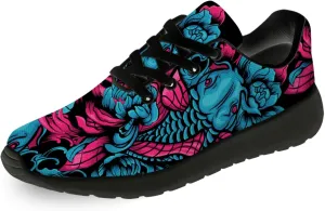 Carp Print Shoes for Men Women Lightweight Comfort Running Tennis Walking Sneakers Gifts for Boyfriend Girlfriend