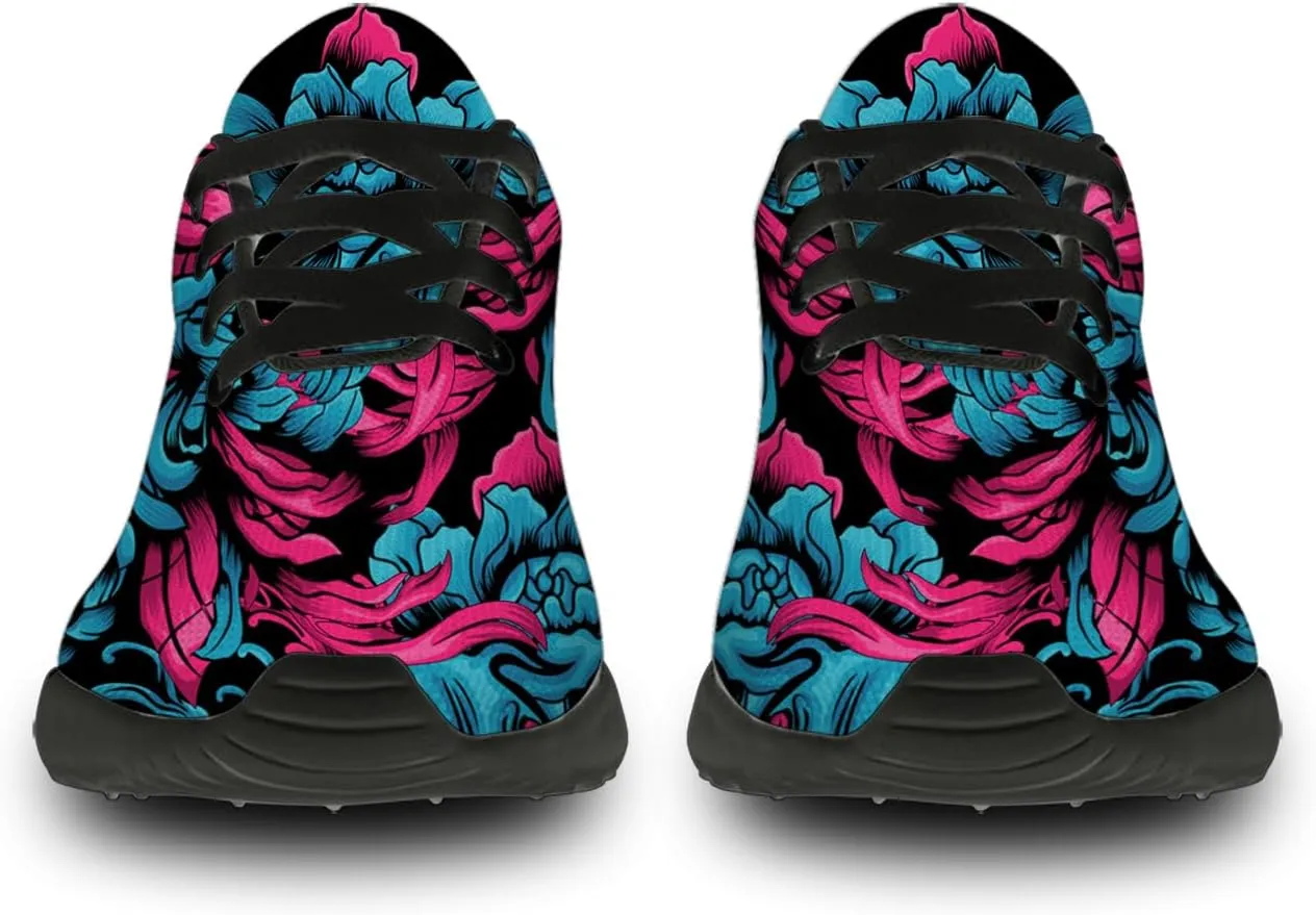 Carp Print Shoes for Men Women Lightweight Comfort Running Tennis Walking Sneakers Gifts for Boyfriend Girlfriend
