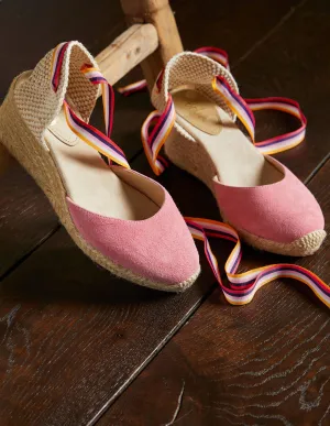 Cassie Espadrilles mit Keilabsatz-Azalee/Bunt, Gestreiftes Band