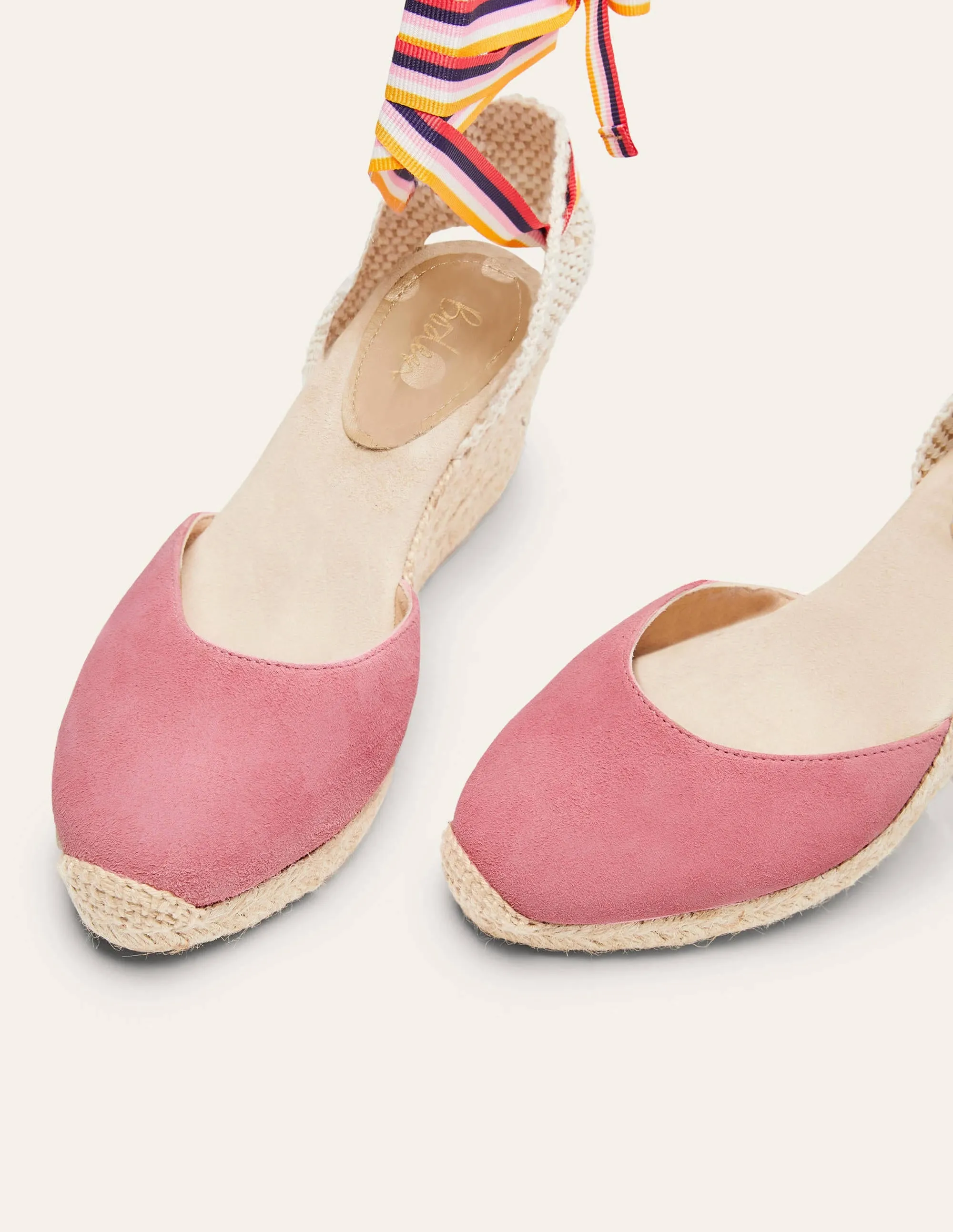 Cassie Espadrilles mit Keilabsatz-Azalee/Bunt, Gestreiftes Band