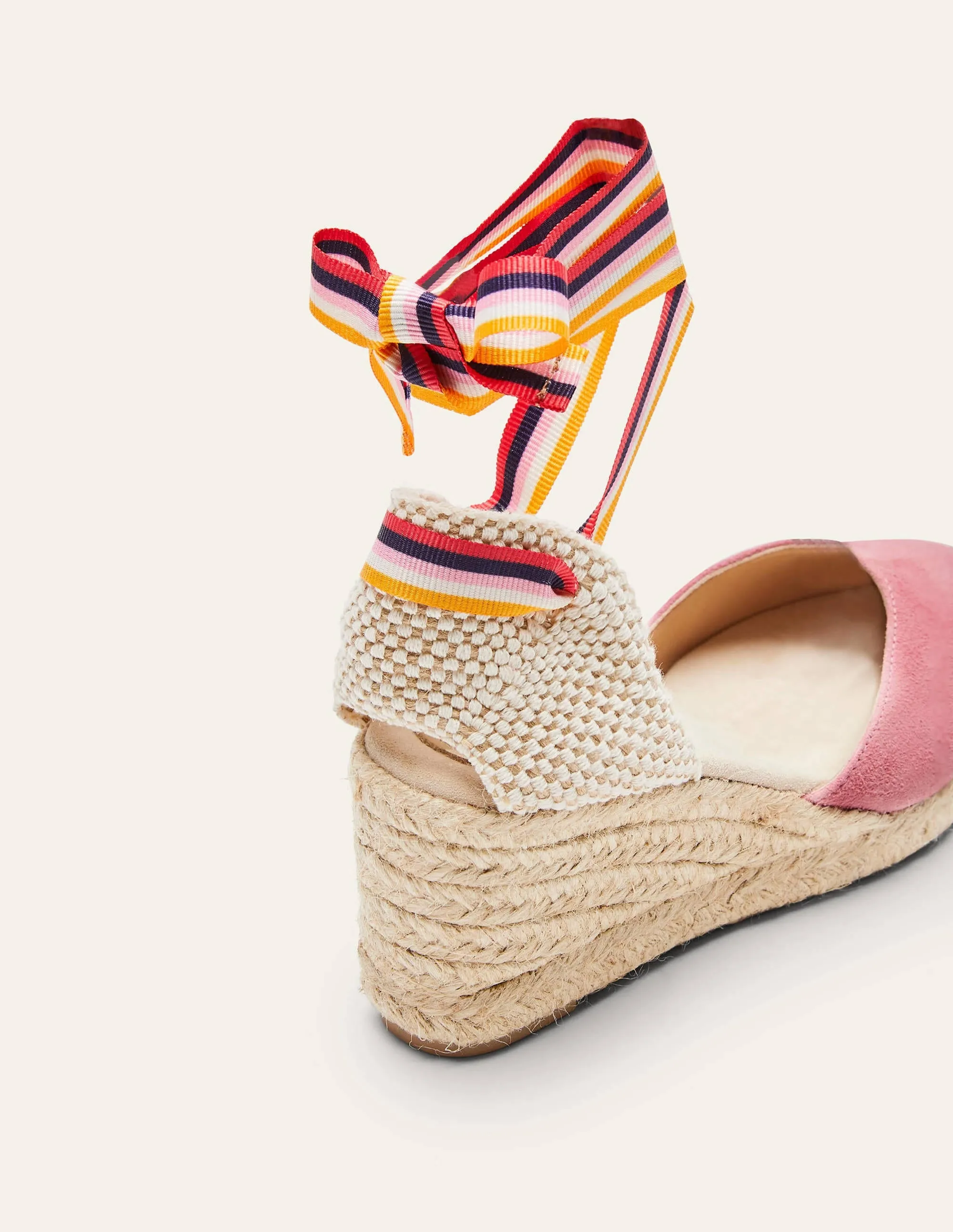 Cassie Espadrilles mit Keilabsatz-Azalee/Bunt, Gestreiftes Band