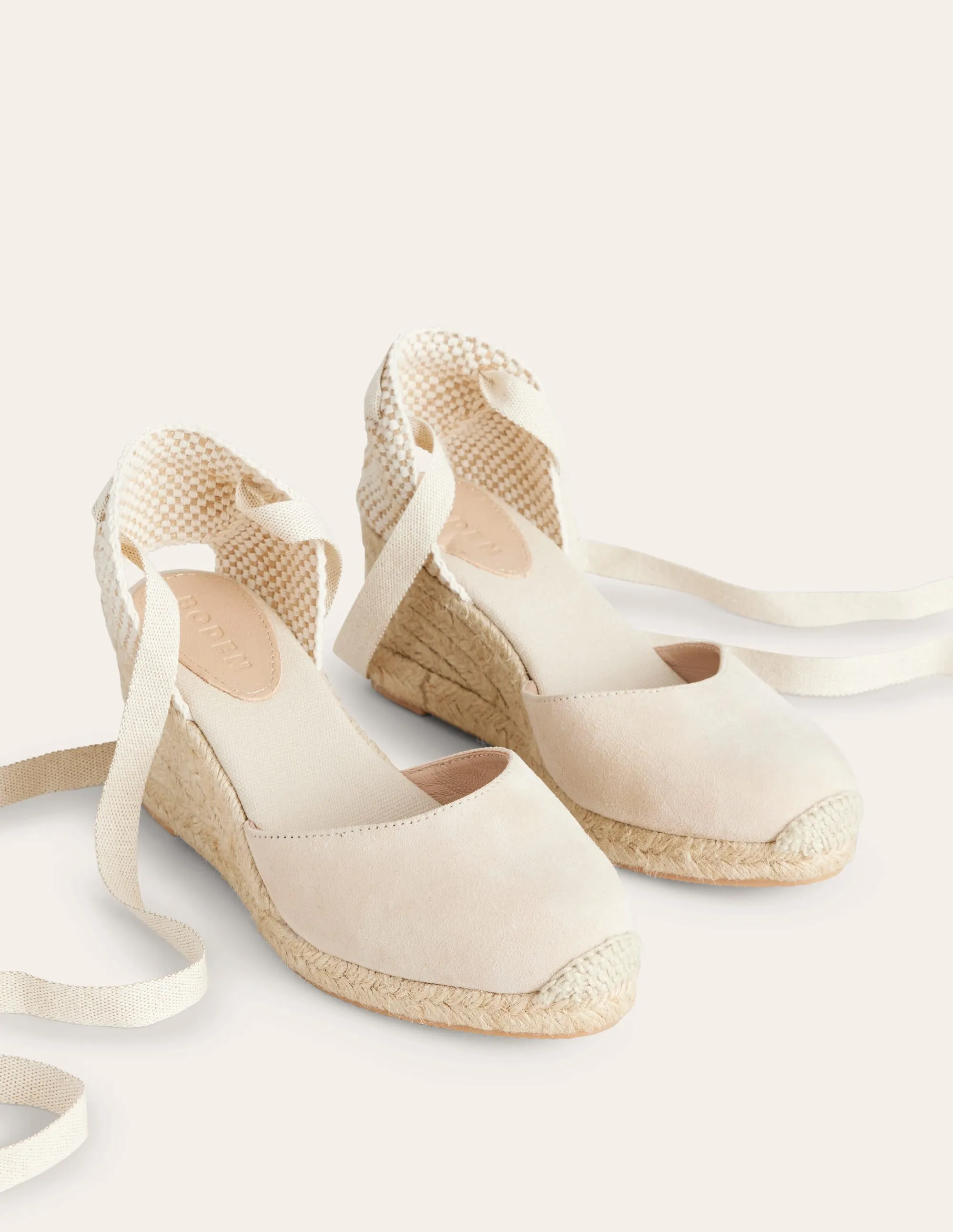 Cassie Espadrilles mit Keilabsatz-Beige