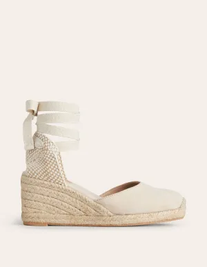 Cassie Espadrilles mit Keilabsatz-Beige