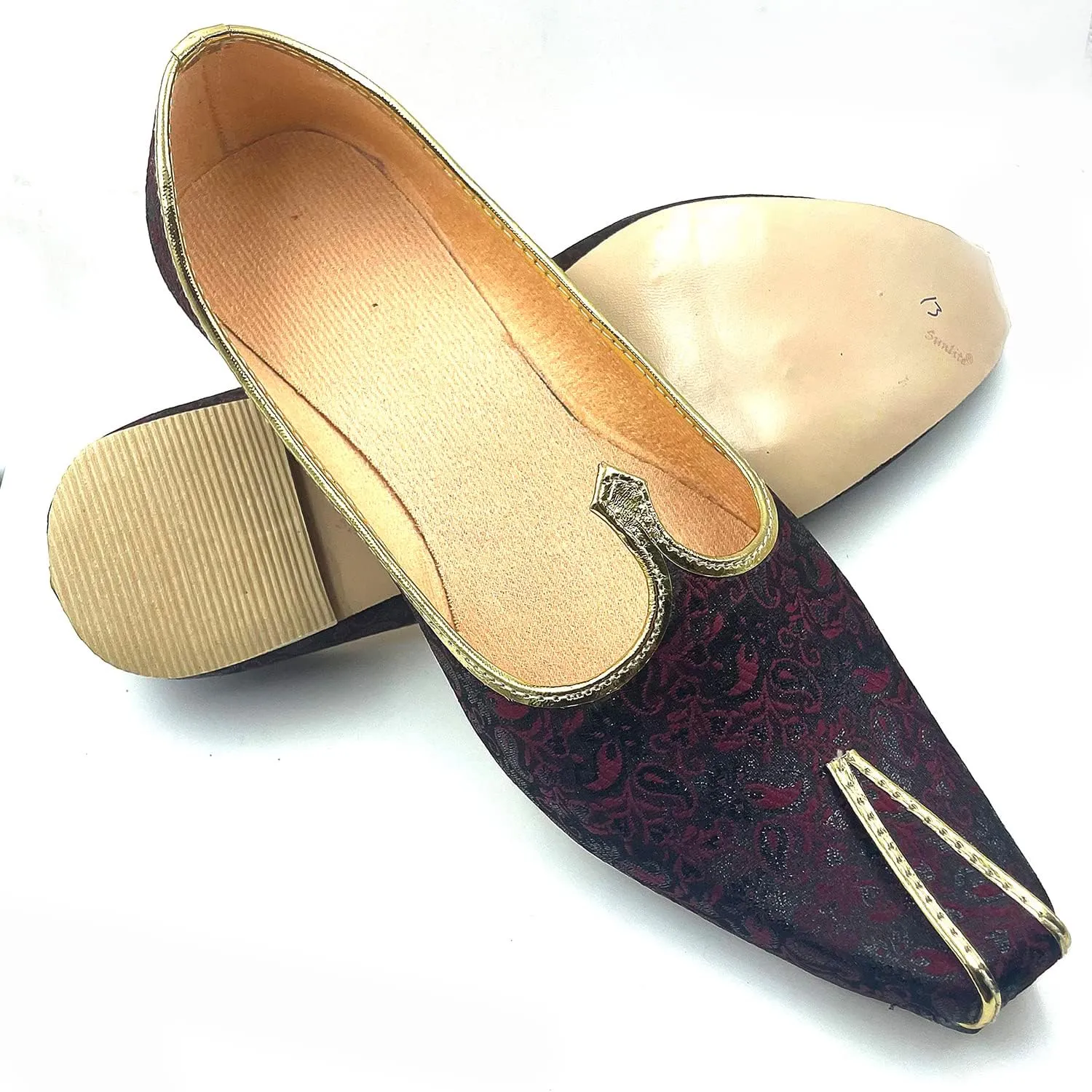 Chandrakala Wedding Nagra Shoes for Men Flats Punjabi Jutti (MF101)