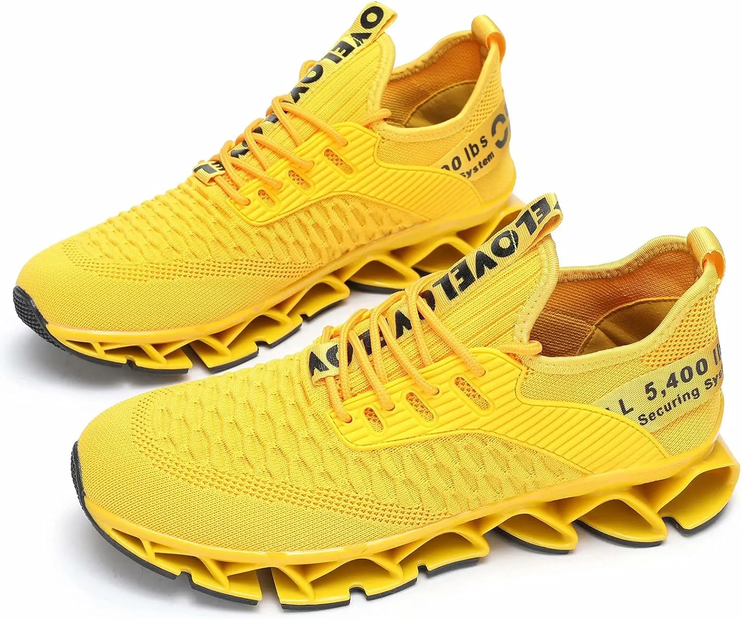 Chopben Men's Running Shoes Blade Non Slip Fashion Sneakers Breathable Mesh Soft Sole Casual Athletic Walking Shoes