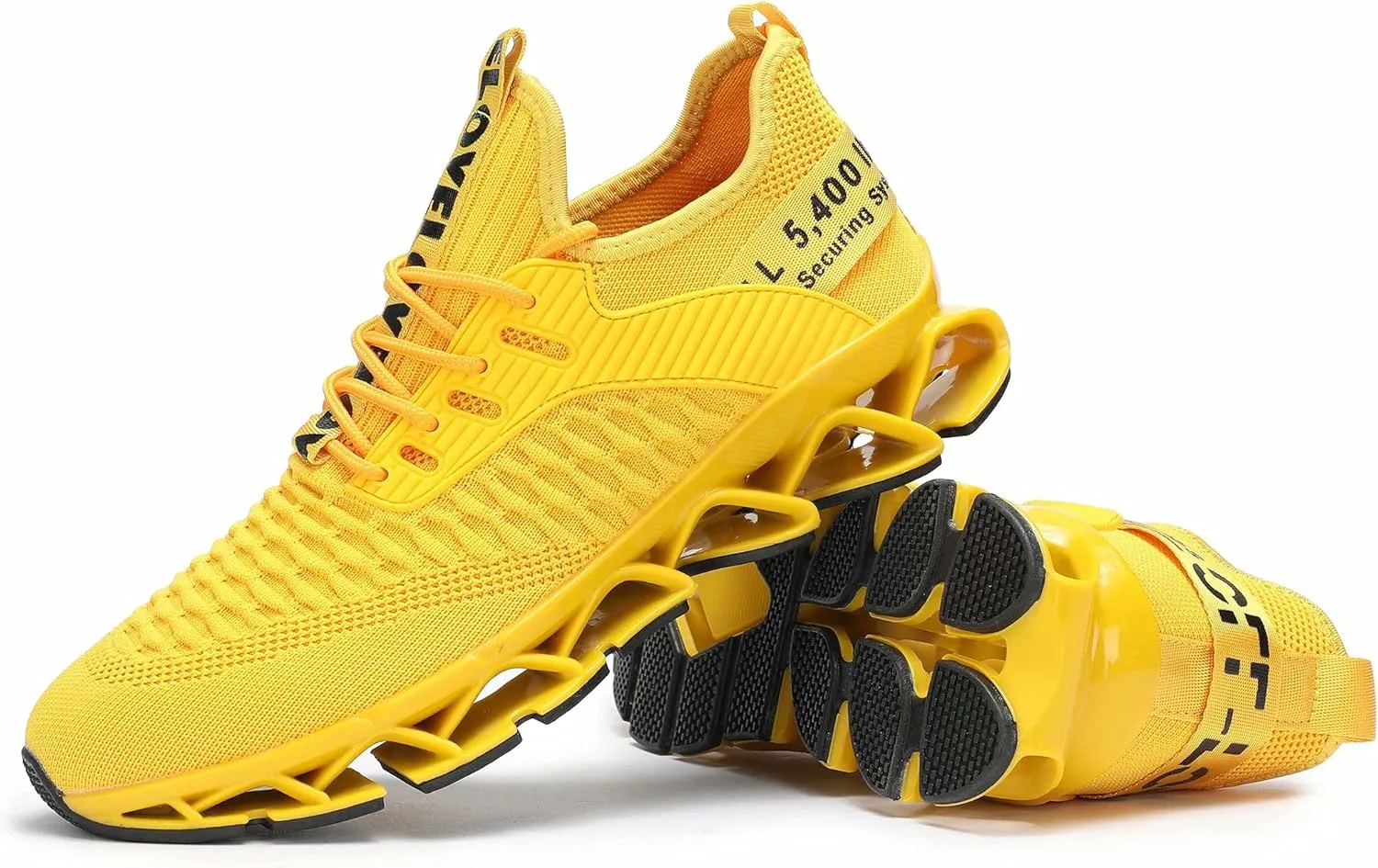 Chopben Men's Running Shoes Blade Non Slip Fashion Sneakers Breathable Mesh Soft Sole Casual Athletic Walking Shoes