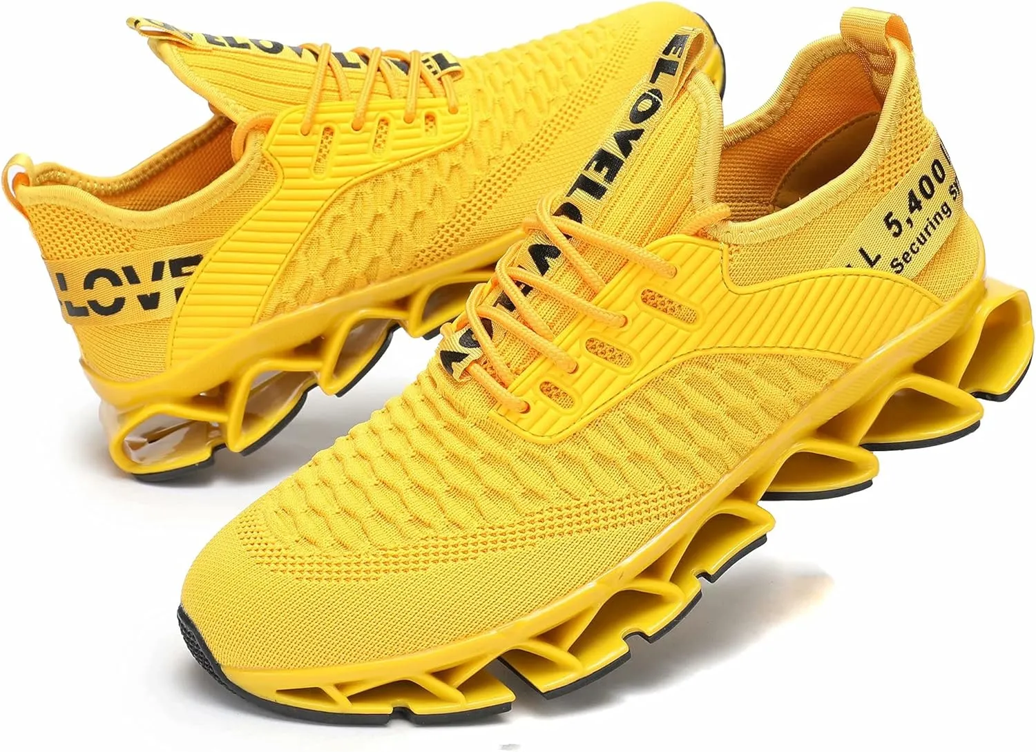 Chopben Men's Running Shoes Blade Non Slip Fashion Sneakers Breathable Mesh Soft Sole Casual Athletic Walking Shoes