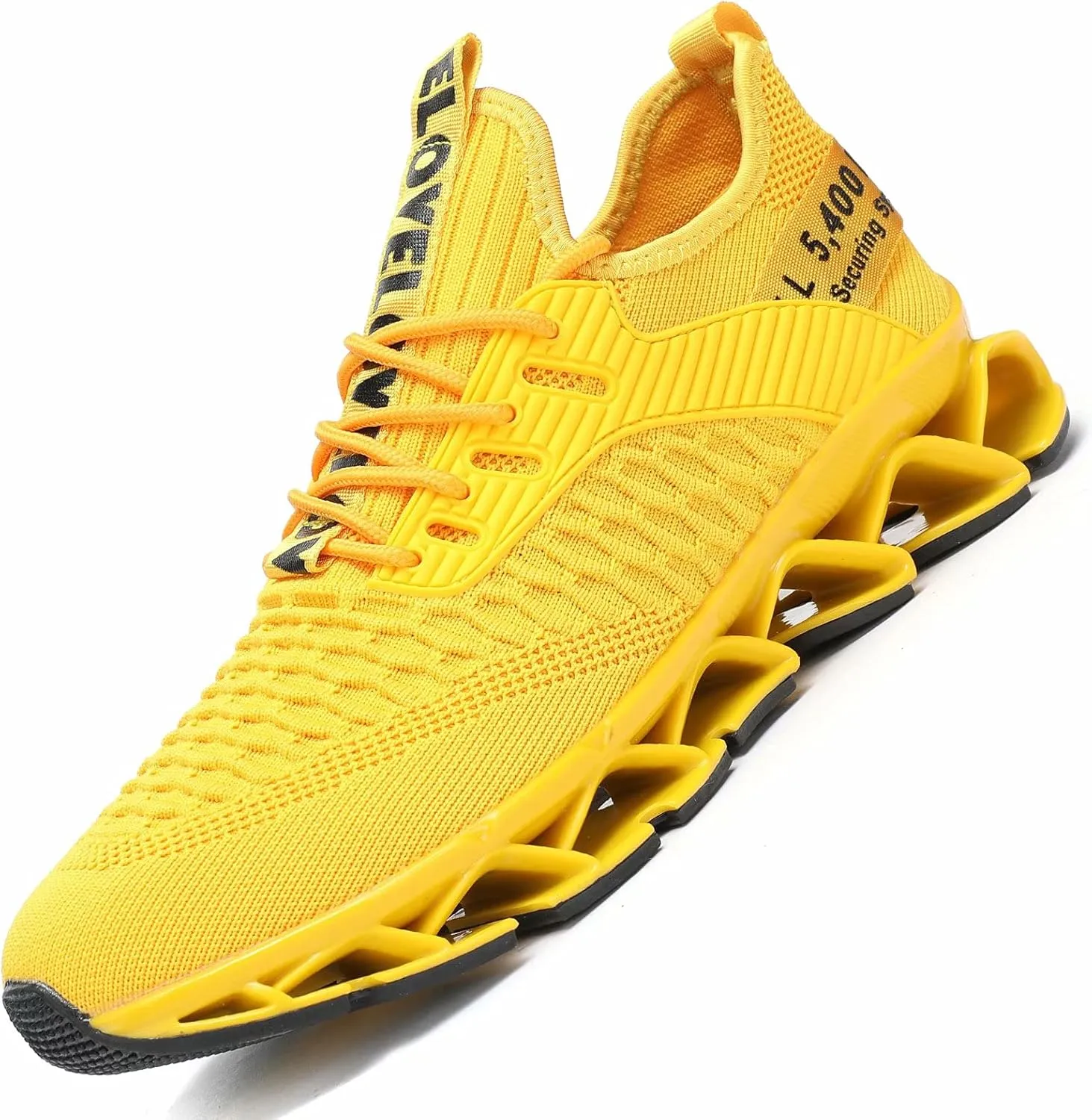 Chopben Men's Running Shoes Blade Non Slip Fashion Sneakers Breathable Mesh Soft Sole Casual Athletic Walking Shoes