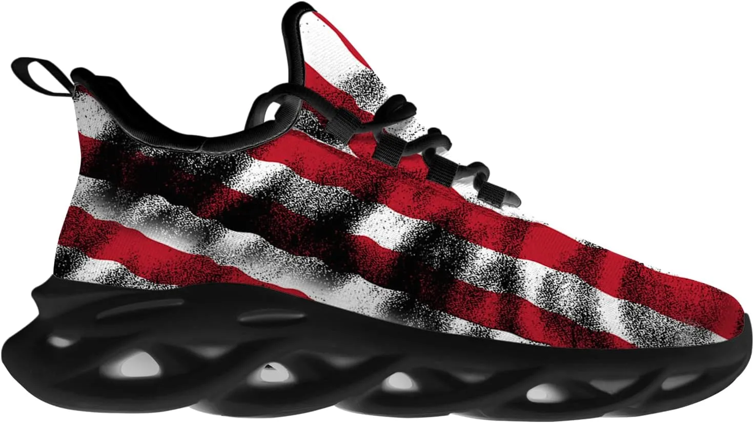 Ciadoon American Flag Shoes for Men Women Running Shoes Sport Walking Tennis Sneakers Athletic Shoes Gifts for Boy Girl
