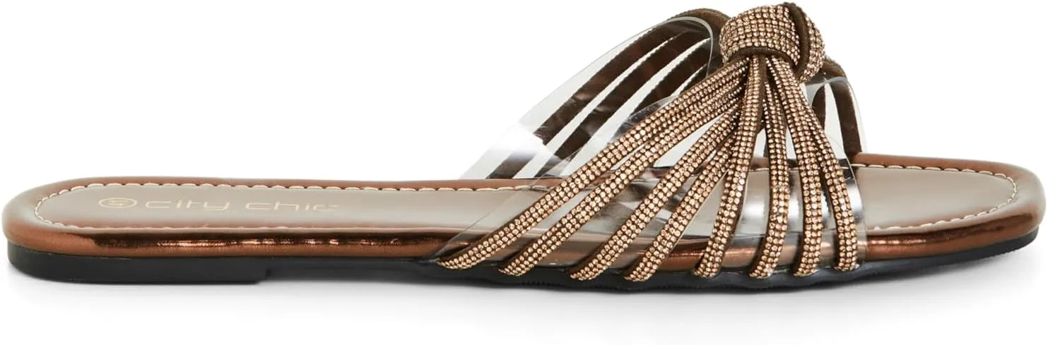 City Chic Women's Flat - Wide FIT Desire Dressy