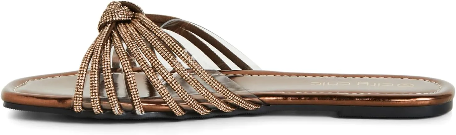 City Chic Women's Flat - Wide FIT Desire Dressy