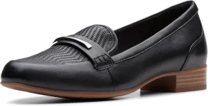 Clarks Womens Block Heel Loafers