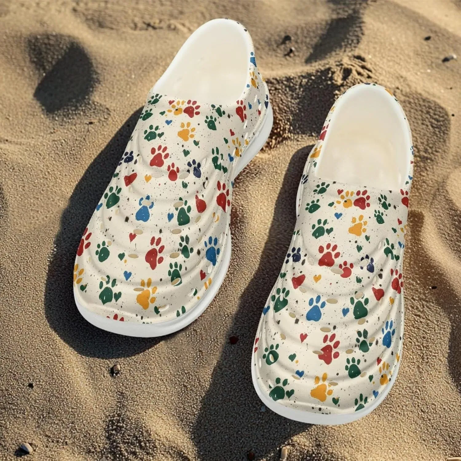 Clogs Boys Girls Kids Trendy Tie-dye Garden Shoes Slip on Sandals Water Summer Shoes for Outdoor Beach Pool