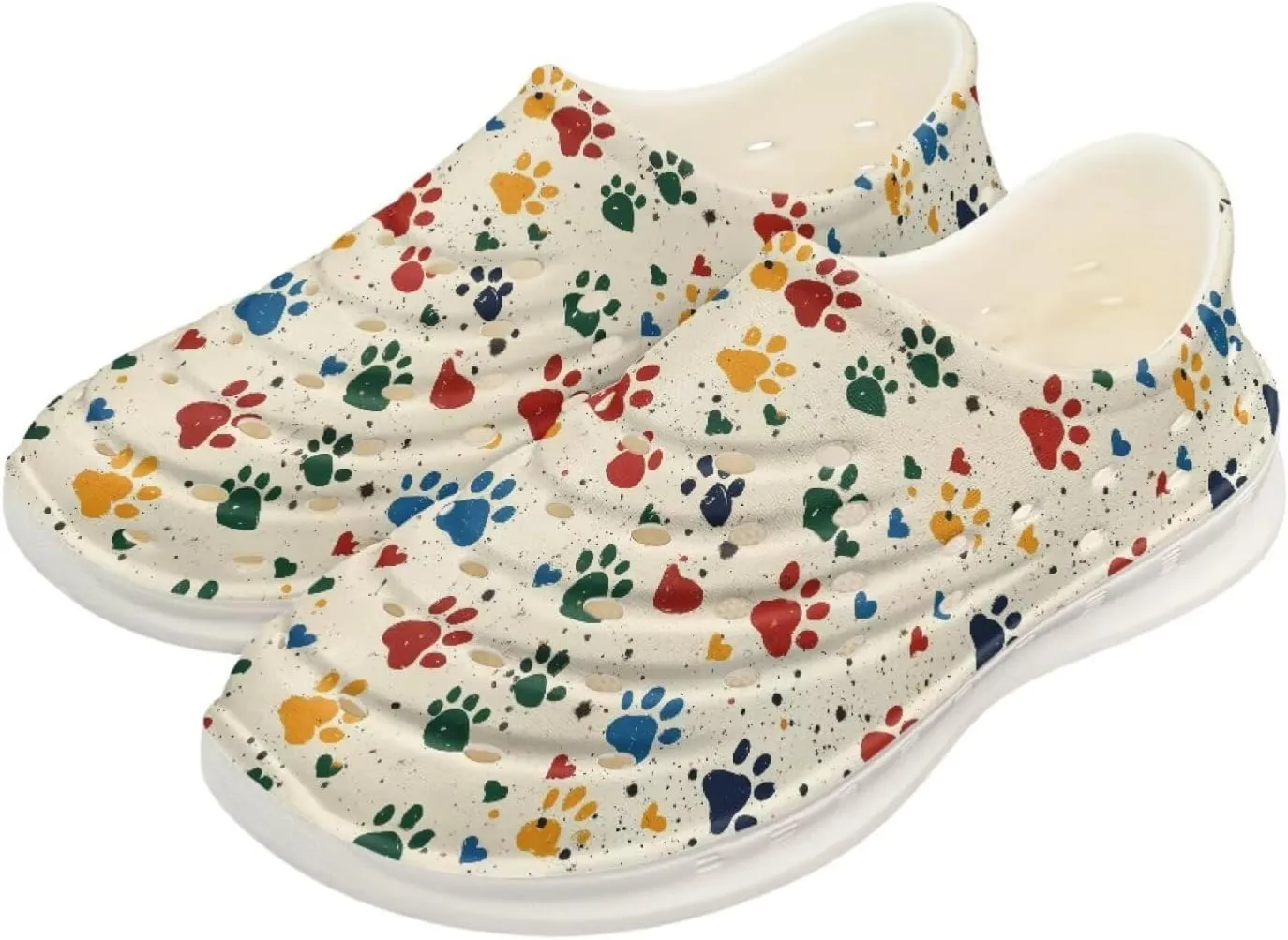 Clogs Boys Girls Kids Trendy Tie-dye Garden Shoes Slip on Sandals Water Summer Shoes for Outdoor Beach Pool